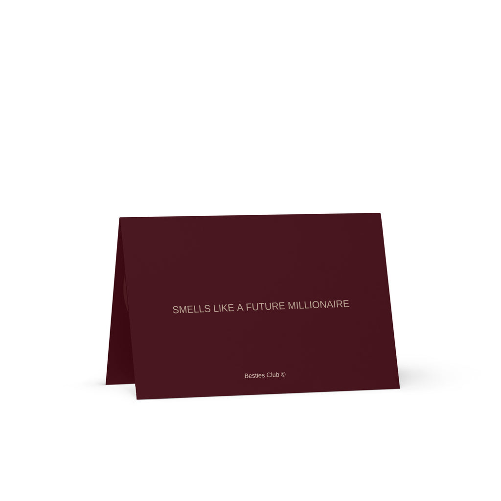 Future millionaire - Luxury Greeting Card for Millionaire Mindset Women.